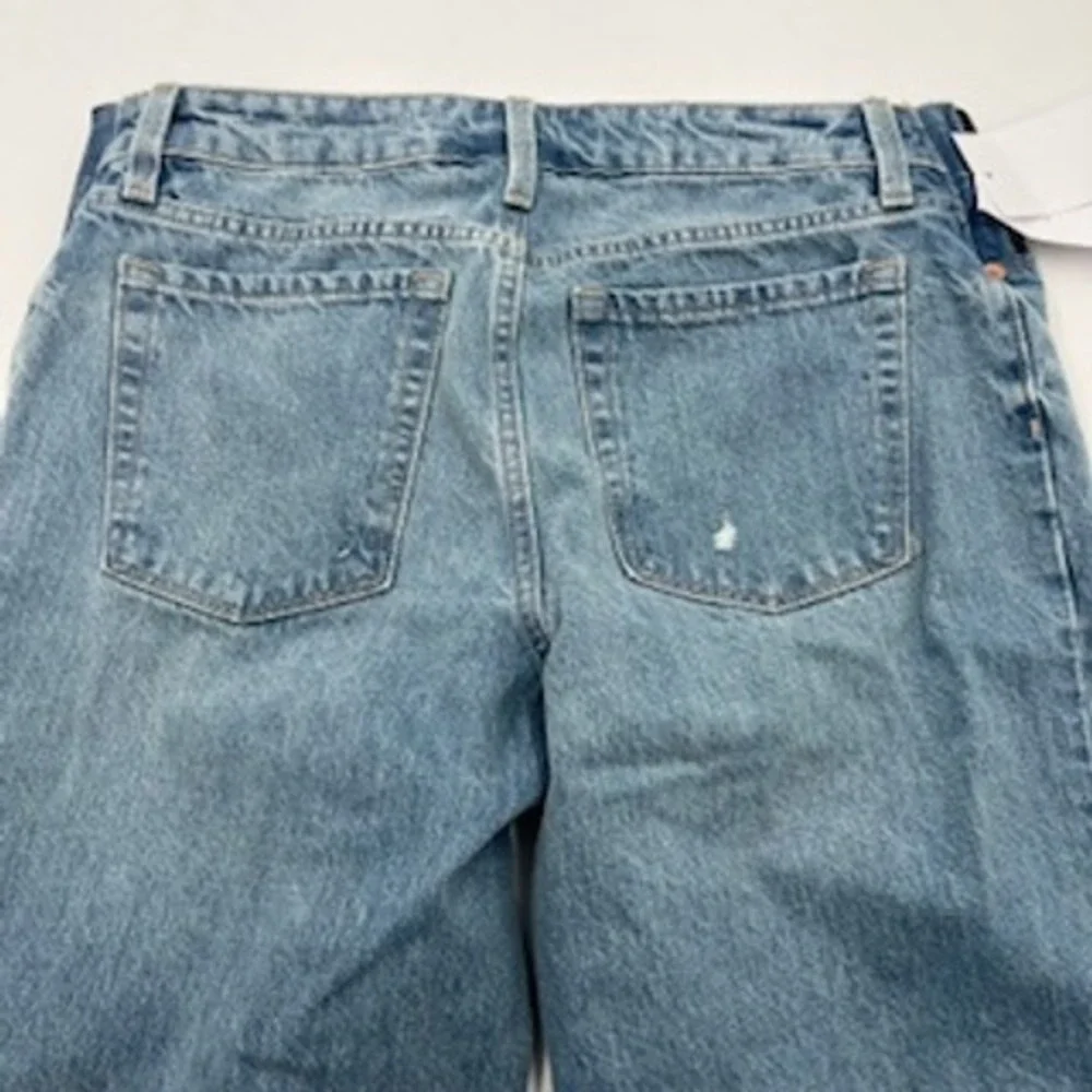 Isabel Maternity‎ by Ingrid & Isabel Cropped Vintage Straight Jeans Light Wash 6